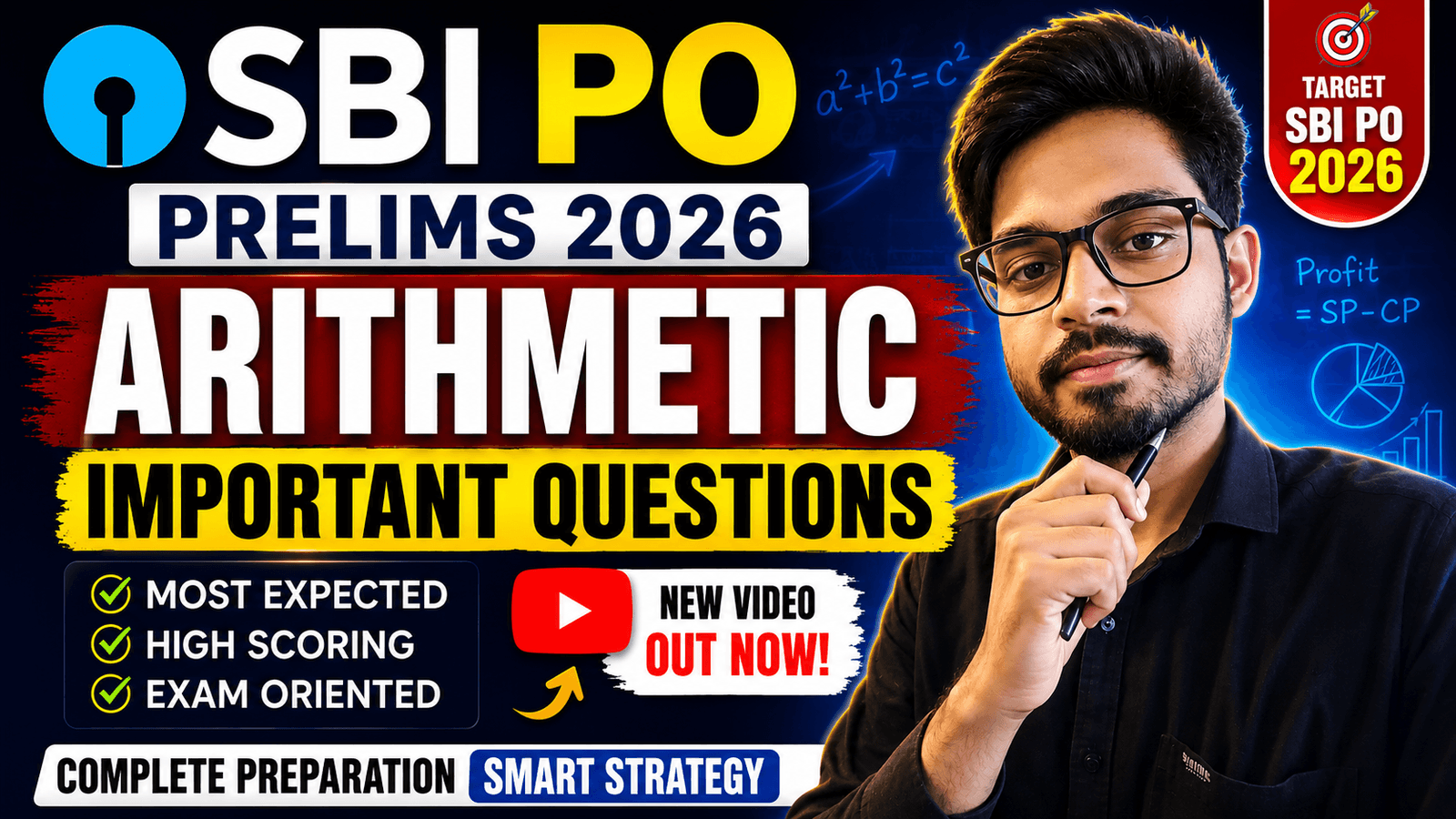 Arithmetic Important Questions | SBI PO Prelims 2026 | Most Expected Questions